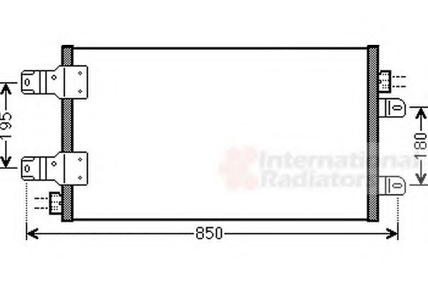 Радіатор кондиціонера MASTER3 25dCi 06- (вир-во Van Wezel)  арт. 43005443