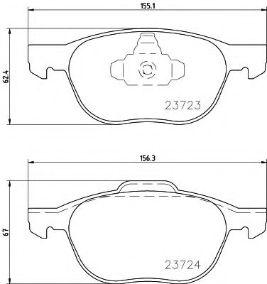 колодки гальмівні дискові передн. Ford C-Max/Focus  арт. 2372301
