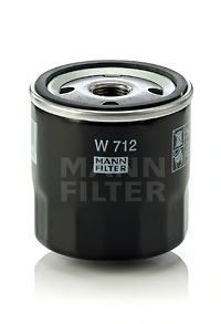 Фильтры масляный Фільтр масляний двигуна (вир-во MANN) Mahle/Knecht арт. W712