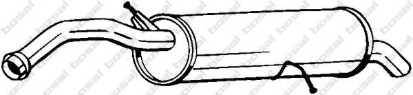 Глушитель задняя часть CITROEN C4 (08-11), PEUGEOT 308 (07-14) (135-093) BOSAL  арт. 135093