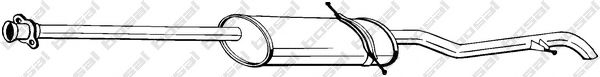 Глушитель задняя часть MERCEDES A140 97-04 (289-023) BOSAL  арт. 289023
