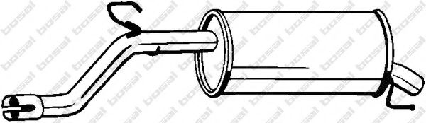 Глушитель задняя часть OPEL Corsa D (10-14), OPEL Corsa E (14-) (185-233) BOSAL  арт. 185233