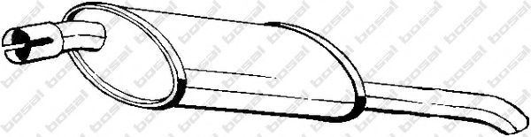 Глушитель задняя часть OPEL ASTRA F 91-96 (185-009) BOSAL  арт. 185009