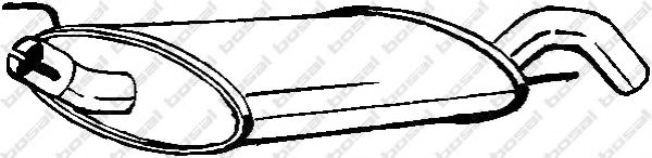Глушитель задняя часть VW Golf III (91-00), VW Golf IV (98-02) (233-735) BOSAL  арт. 233735