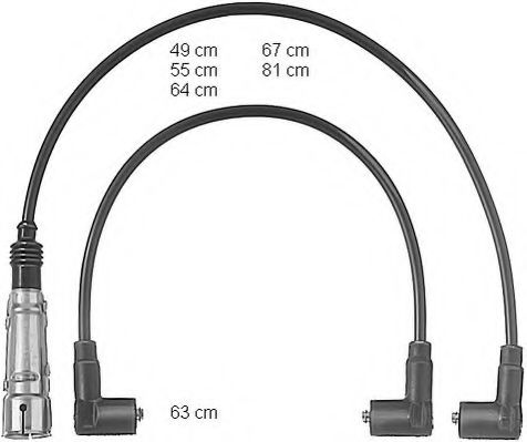 Комплект кабелів високовольтних  арт. CLS105