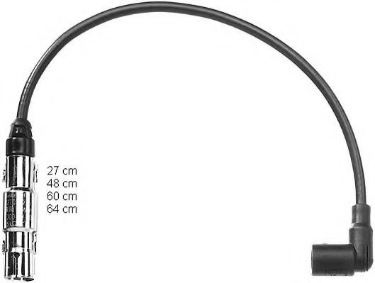 Комплект кабелів високовольтних  арт. CLS017