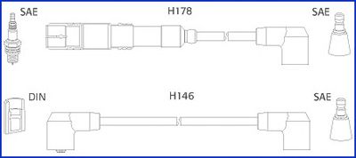Комплект кабелів високовольтних  арт. 134755