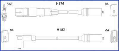 Комплект кабелів високовольтних  арт. 134790