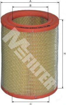 Фільтр повітряний CITROEN, PEUGEOT (вир-во M-filter)  арт. A263