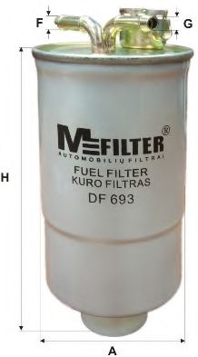 Фильтры топливные Фільтр паливний VAG арт. DF693