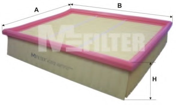 Фильтры прочие Фільтр повітряний MERCEDES C180,200D,220D,250D,280 (W202), CLK 200,230,320,430 (вир-во M-filter) MANN-FILTER арт. K372
