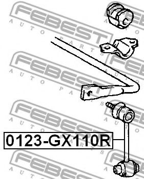 Стабілізатор (стійки)  арт. 0123GX110R