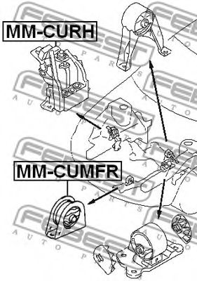 Подушка двигуна передня MITSUBISHI OUTLANDER (вир-во FEBEST)  арт. MMCUMFR