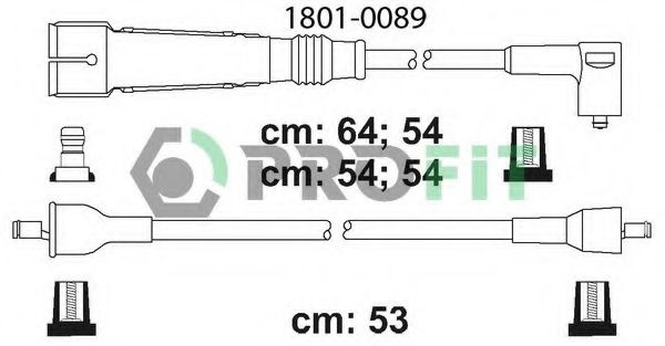 Комплект кабелів високовольтних  арт. 18010089