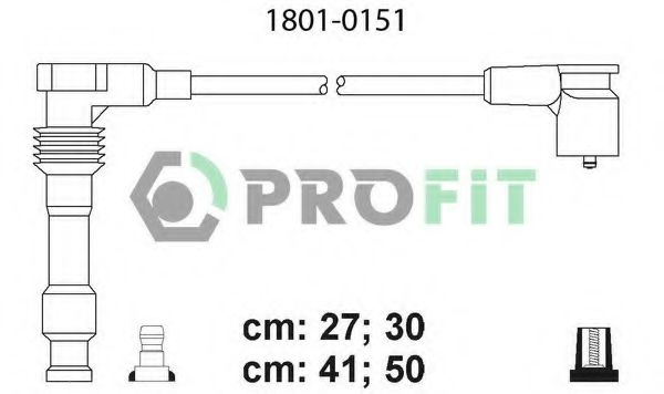 Комплект кабелів високовольтних  арт. 18010151