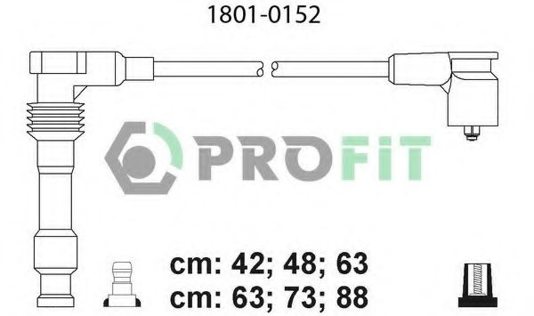 Комплект кабелів високовольтних  арт. 18010152