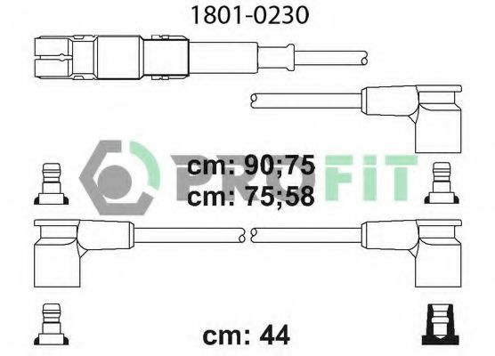 Комплект кабелів високовольтних TESLA арт. 18010230