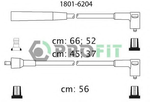 Комплект кабелів високовольтних NIPPARTS арт. 18016204