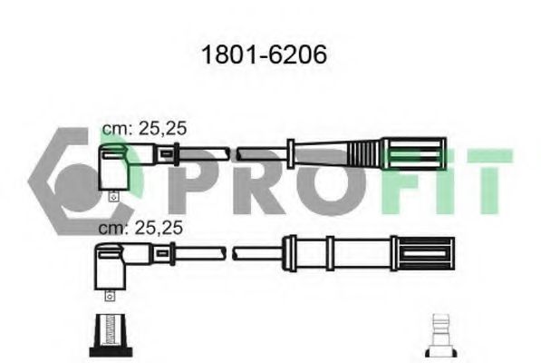 Комплект кабелів високовольтних  арт. 18016206