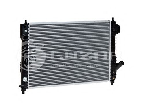 Радиатор охлаждения Авео T250(06-)/Т255(08-)/ВИДА(12-) (L=600) АКПП (б/с конд) (алюм) Luzar  арт. LRC05180