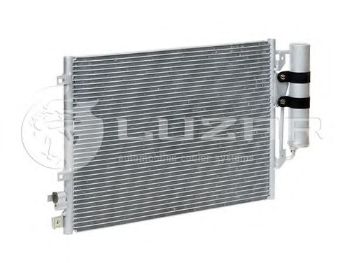 Радиатор кондиционера Logan 1.4/1.6 (04-) с ресивером АКПП/МКПП (LRAC ReLo04360) Luzar  арт. LRACRELO04360