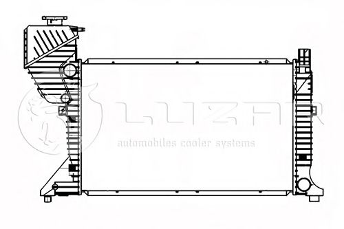 Радиатор охлаждения Sprinter (00-) (LRc 1550) Luzar  арт. LRC1550