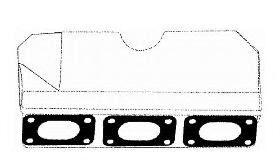 Прокладка колектора двигуна металева  арт. MG0585