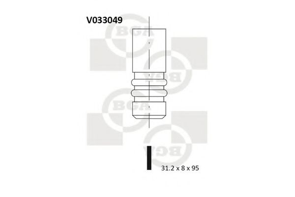 Клапан двигуна  арт. V033049