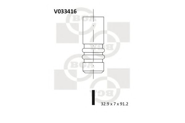 Клапан двигуна AE арт. V033416
