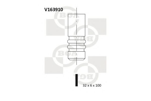 Клапан двигуна  арт. V163910