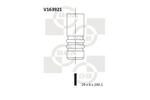 Клапан двигуна  арт. V163921