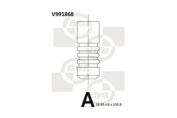 Клапан двигуна  арт. V991868