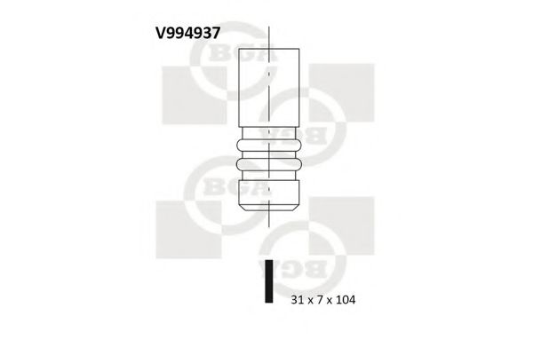 Клапан двигуна  арт. V994937