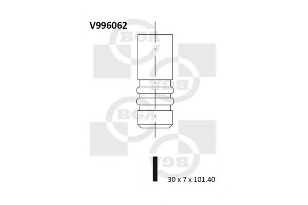 Клапан двигуна  арт. V996062
