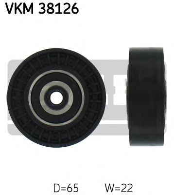 Ролик ремня приводного обводной (VKM38126) SKF  арт. VKM38126