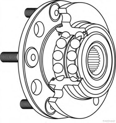 Ступиця колеса з підшипником задн. Mazda3 I 03-13, Mazda5 I 05-10 (вир-во Jakoparts)  арт. J4713036