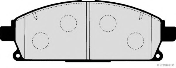 Колодки гальмівні дискові передні NISSAN (вир-во Jakoparts)  арт. J3601090