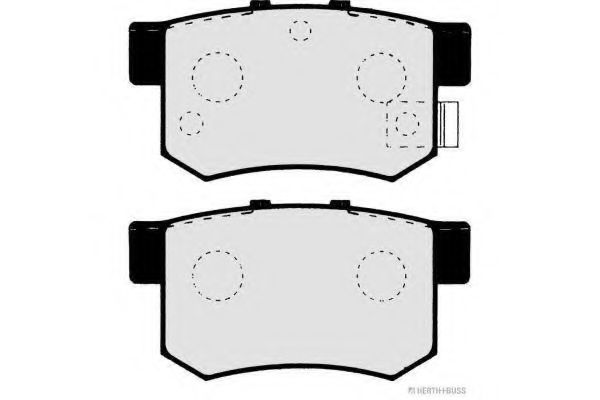 Колодки гальмівні дискові задні HONDA ACCORD (вир-во Jakoparts)  арт. J3614008