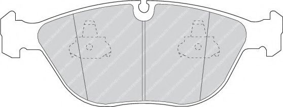 Колодки гальмівні дискові  арт. FDB1001