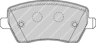 Колодки гальмівні дискові ABS арт. FDB1617