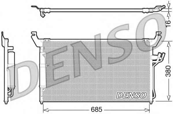 Конденсер кондиціонера  арт. DCN46013