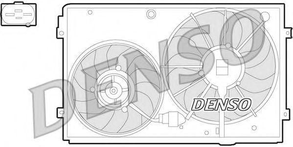 Вентилятор радіатора  арт. DER32011