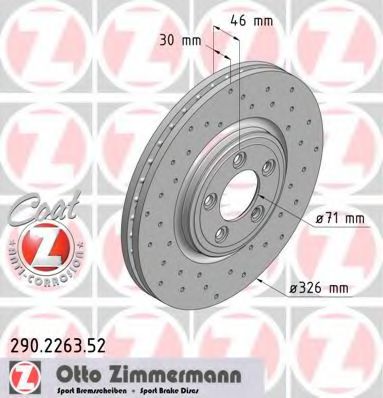 диск гальмівний SPORT Z  арт. 290226352