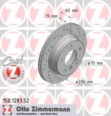 диск гальмівний SPORT Z ZIMMERMANN арт. 150128352