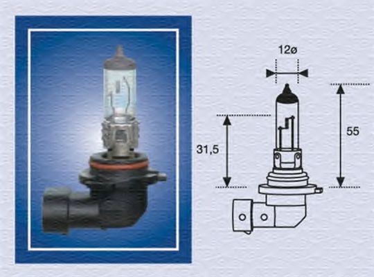 Лампа розжарювання HB4 12V 51W P22d (вир-во Magneti Marelli) PHILIPS арт. 002577300000